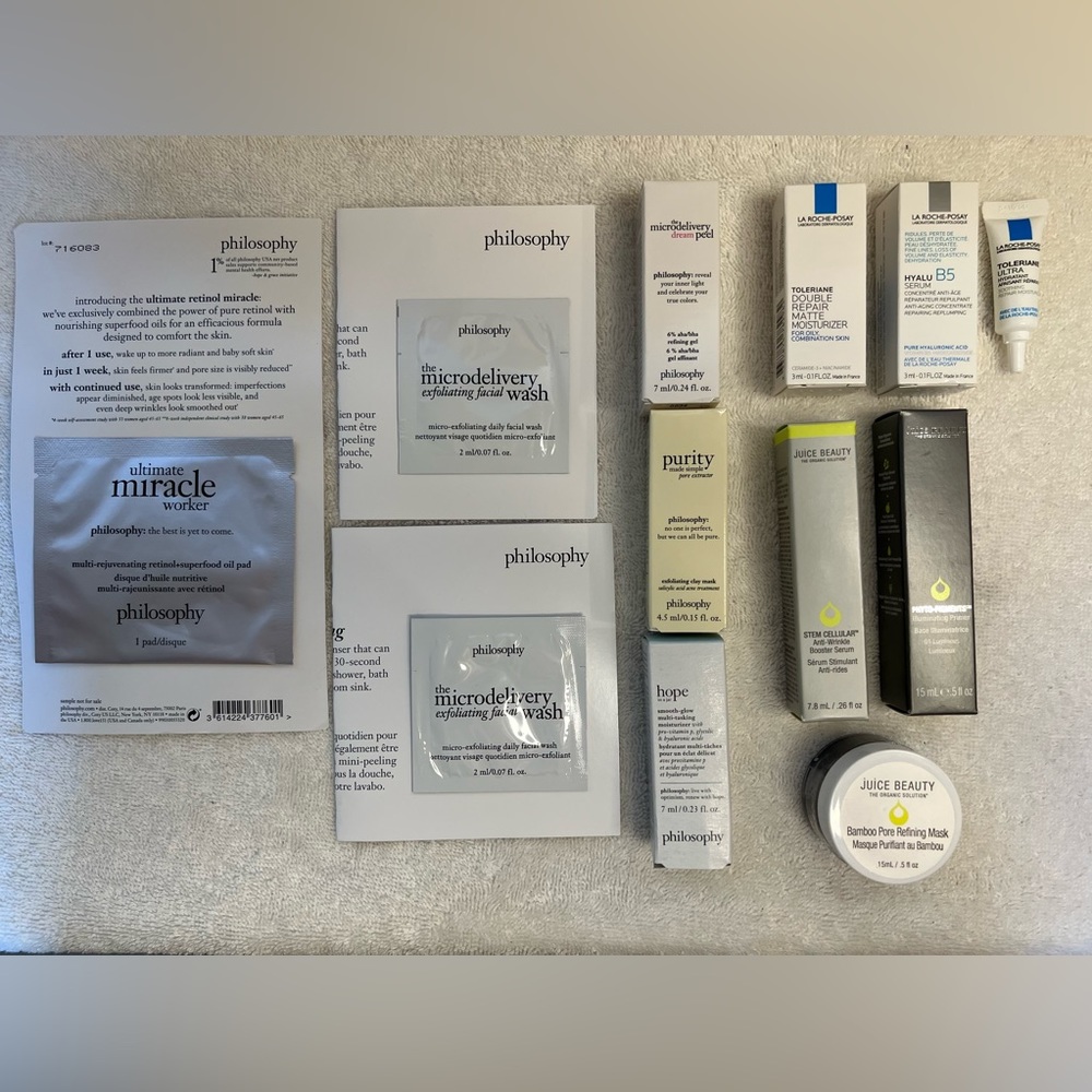 NIB higher end skincare bundle of 12 skincare products